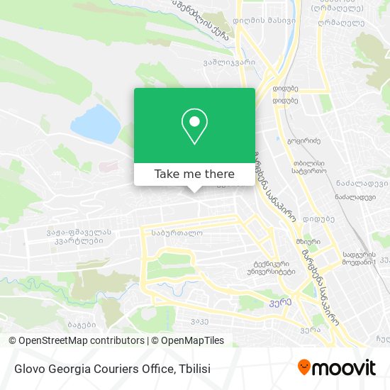 Карта Glovo Georgia Couriers Office