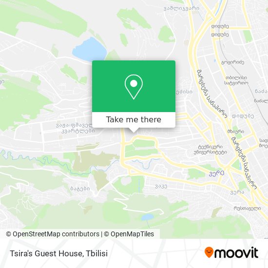 Карта Tsira's Guest House