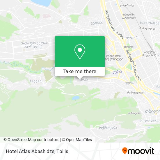 Hotel Atlas Abashidze map