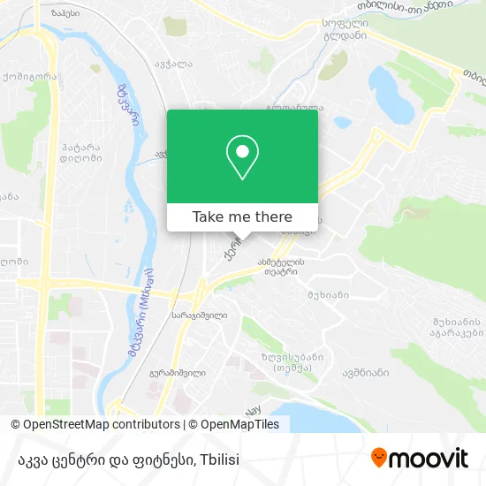 აკვა ცენტრი და ფიტნესი map
