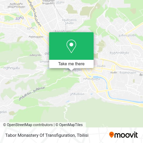Tabor Monastery Of Transfiguration map