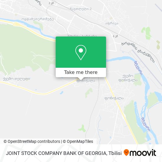 JOINT STOCK COMPANY BANK OF GEORGIA map