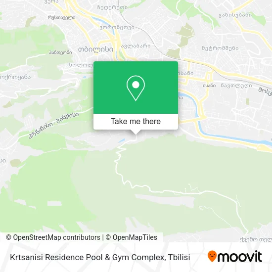 Карта Krtsanisi Residence Pool & Gym Complex