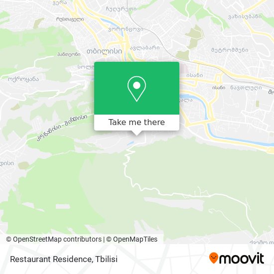 Restaurant Residence map