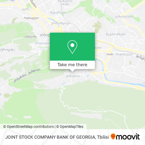 JOINT STOCK COMPANY BANK OF GEORGIA map