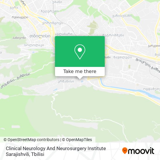 Карта Clinical Neurology And Neurosurgery Institute Sarajishvili