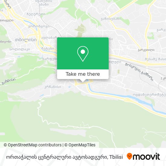 ორთაჭალის ცენტრალური ავტოსადგური map