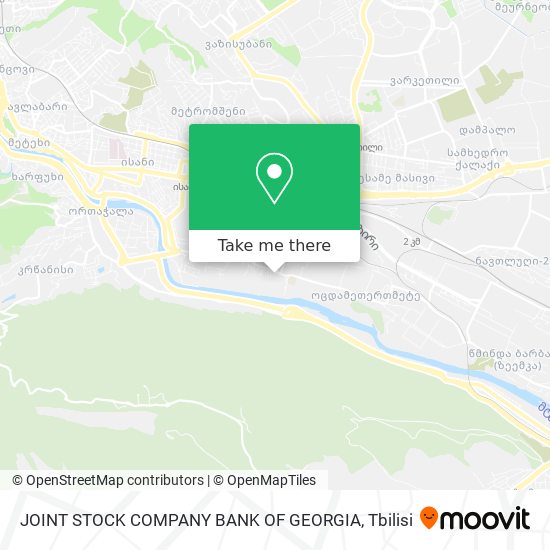 JOINT STOCK COMPANY BANK OF GEORGIA map