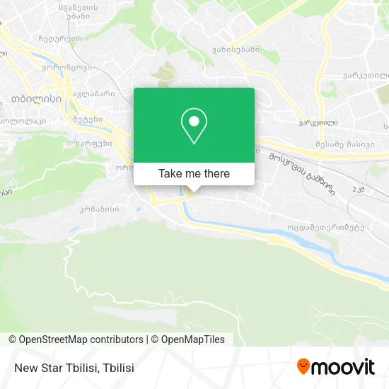 Карта New Star Tbilisi