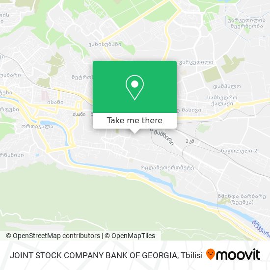 JOINT STOCK COMPANY BANK OF GEORGIA map