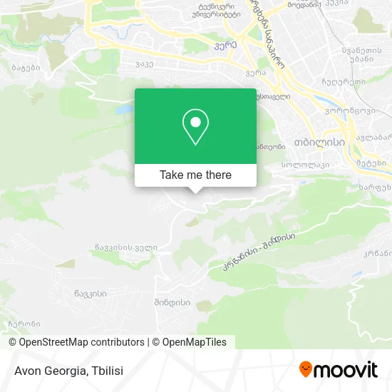 Карта Avon Georgia