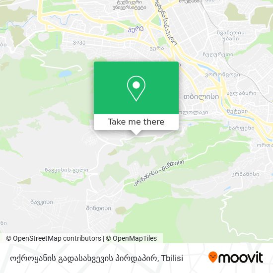ოქროყანის გადასახვევის პირდაპირ map
