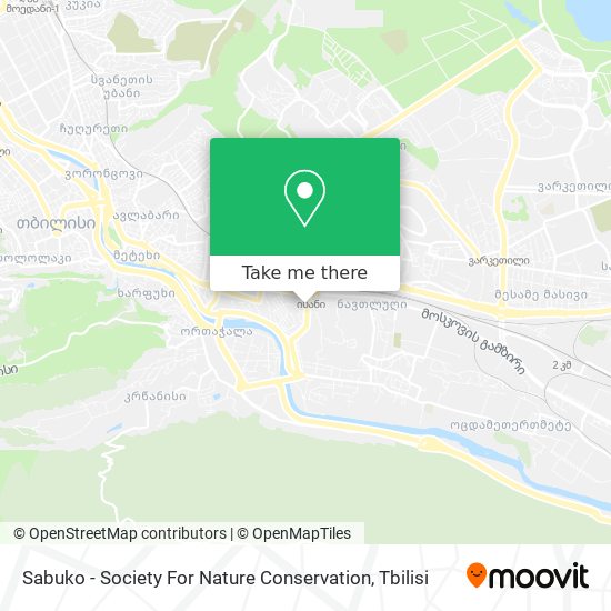 Sabuko - Society For Nature Conservation map