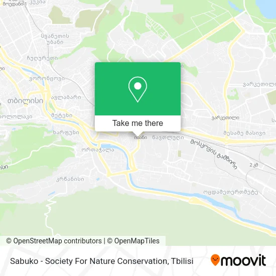 Карта Sabuko - Society For Nature Conservation
