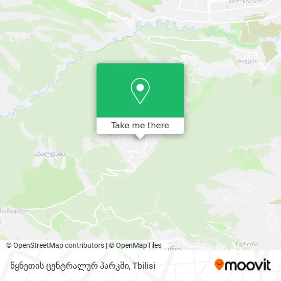 წყნეთის ცენტრალურ პარკში map