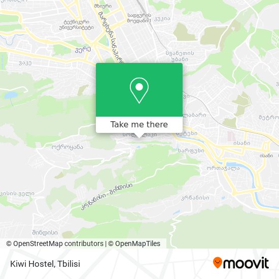 Kiwi Hostel map