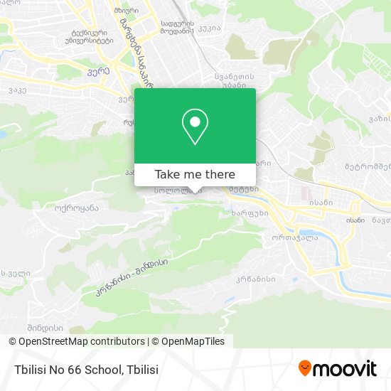 Карта Tbilisi No 66 School