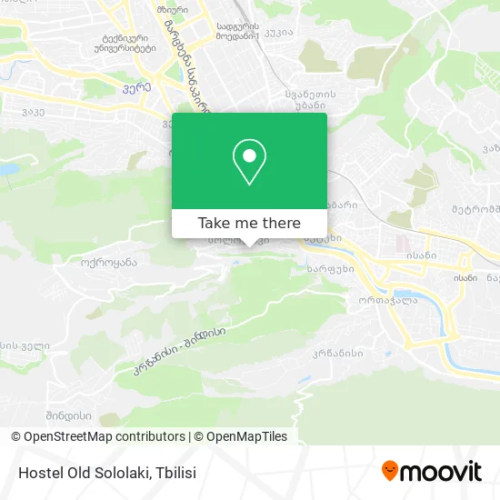 Карта Hostel Old Sololaki
