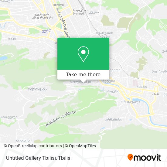 Untitled Gallery Tbilisi map