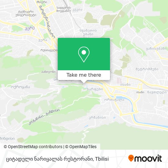 ციტადელი ნარიყალას რესტორანი map