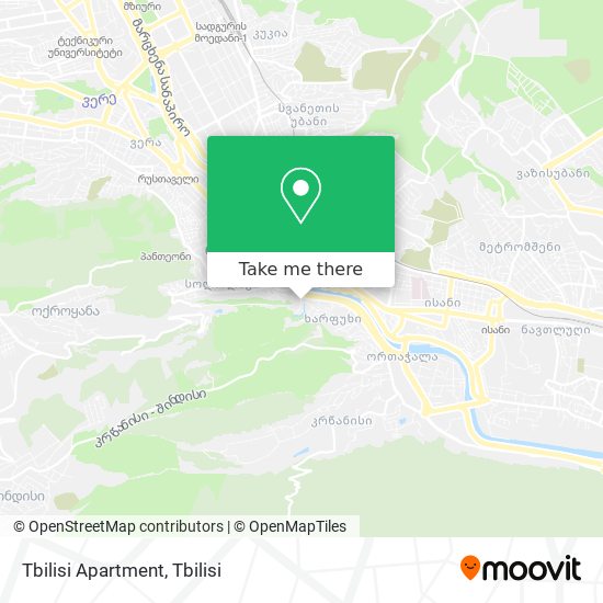 Tbilisi Apartment map