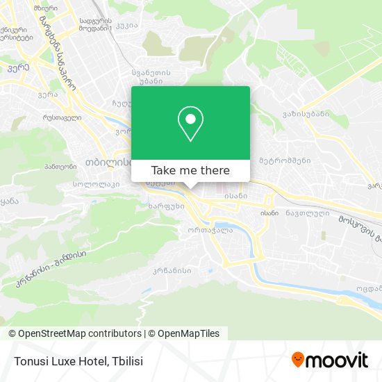 Карта Tonusi Luxe Hotel