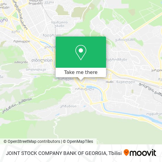 JOINT STOCK COMPANY BANK OF GEORGIA map