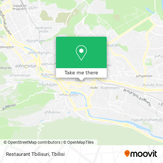 Карта Restaurant Tbilisuri