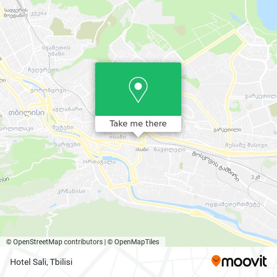 Hotel Sali map