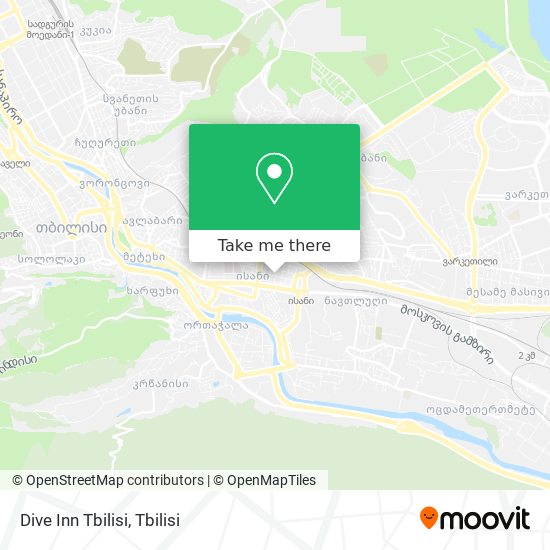Dive Inn Tbilisi map