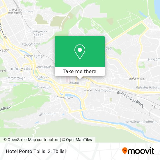 Hotel Ponto Tbilisi 2 map