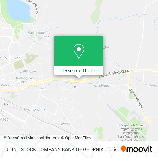 JOINT STOCK COMPANY BANK OF GEORGIA map