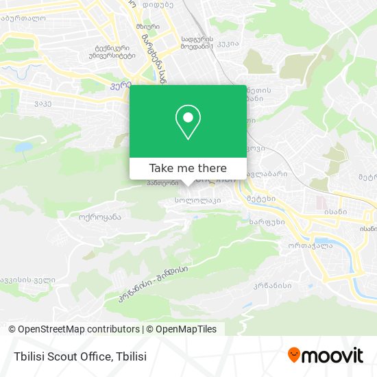 Tbilisi Scout Office map