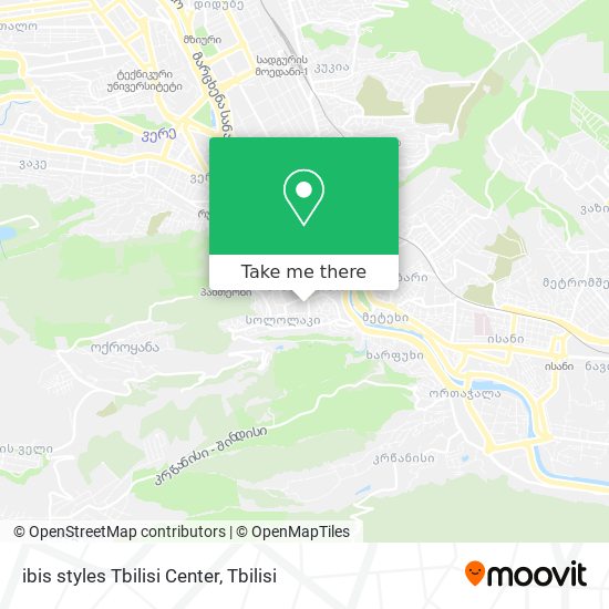 ibis styles Tbilisi Center map