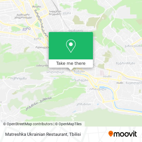Matreshka Ukrainian Restaurant map