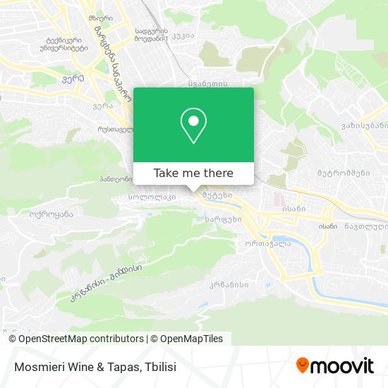 Карта Mosmieri Wine & Tapas