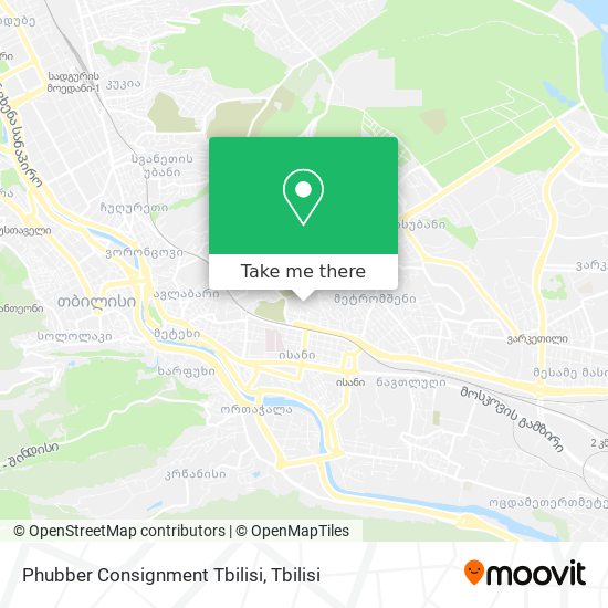 Phubber Consignment Tbilisi map