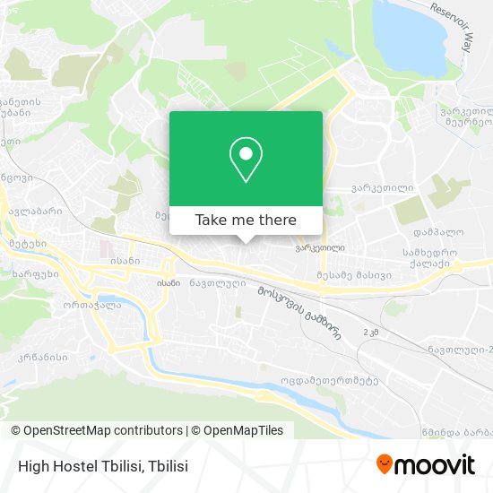 Карта High Hostel Tbilisi