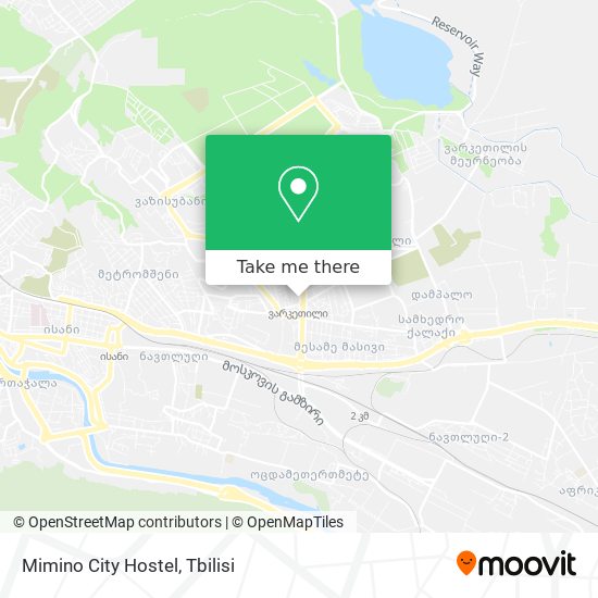 Mimino City Hostel map