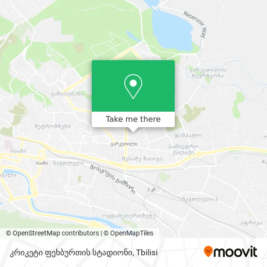 კრიკეტი ფეხბურთის სტადიონი map