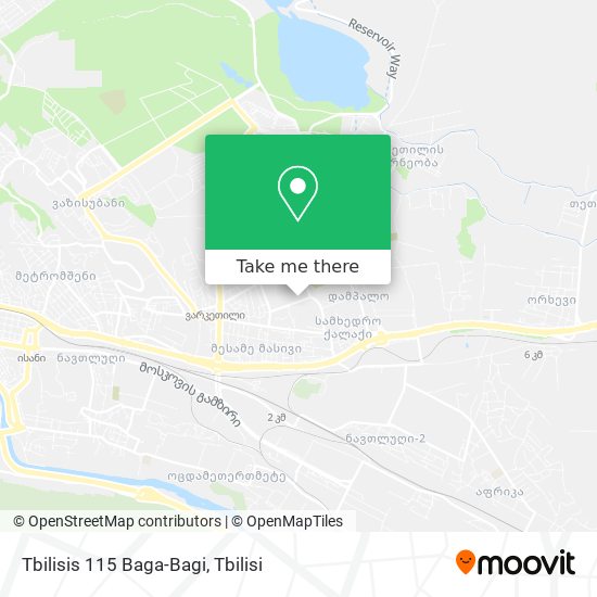 Tbilisis 115 Baga-Bagi map