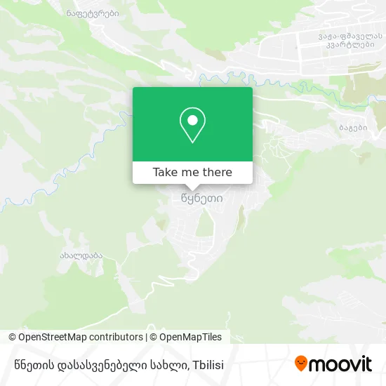 წნეთის დასასვენებელი სახლი map