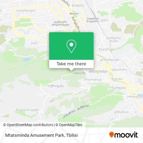 Mtatsminda Amusement Park map