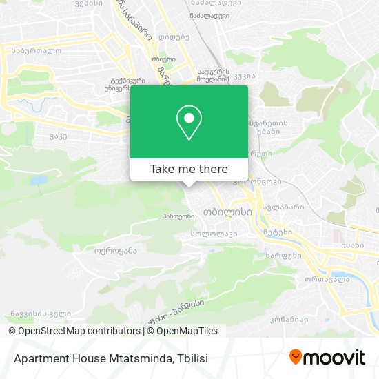 Карта Apartment House Mtatsminda