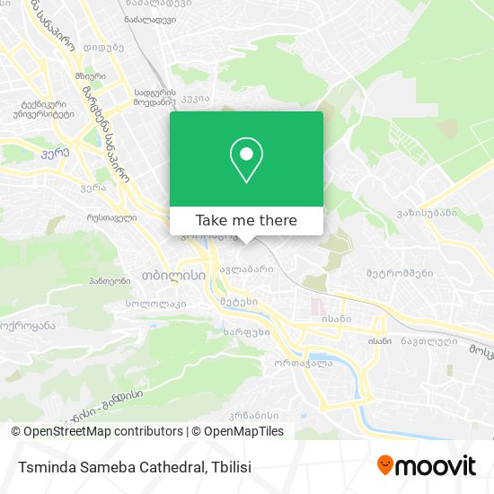 Tsminda Sameba Cathedral map