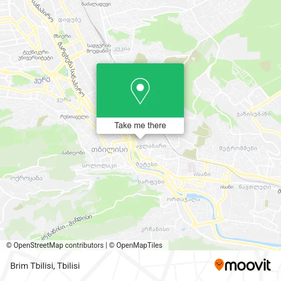 Карта Brim Tbilisi