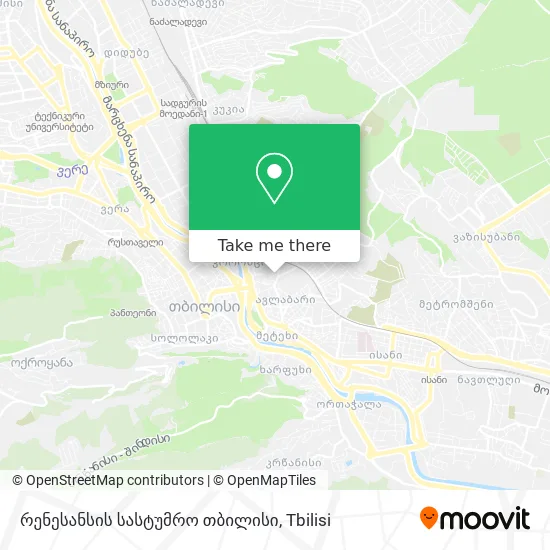 რენესანსის სასტუმრო თბილისი map