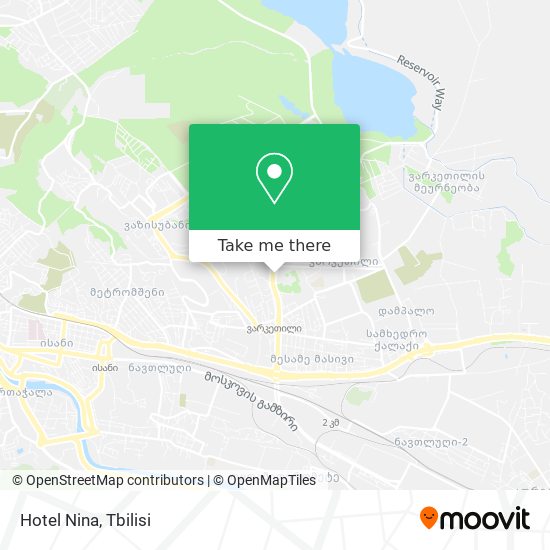 Hotel Nina map