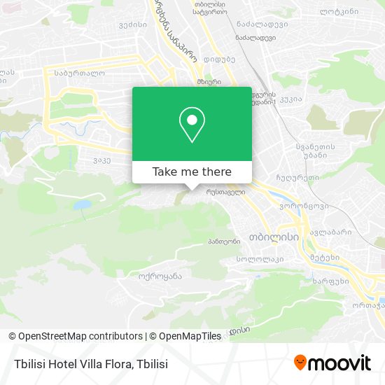 Tbilisi Hotel Villa Flora map