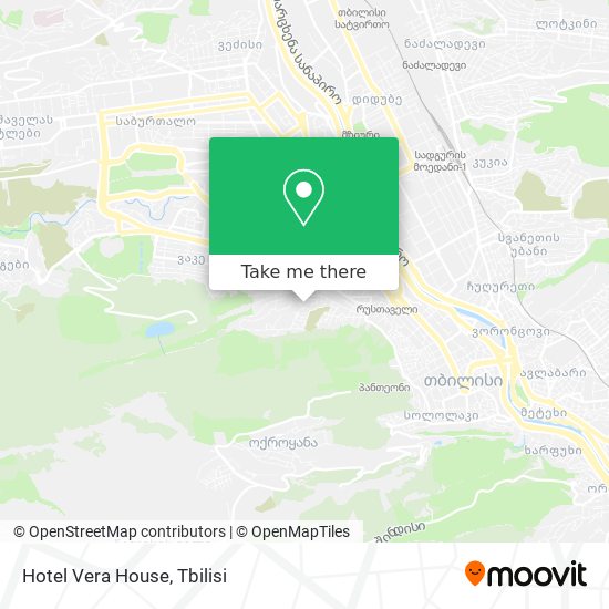 Hotel Vera House map